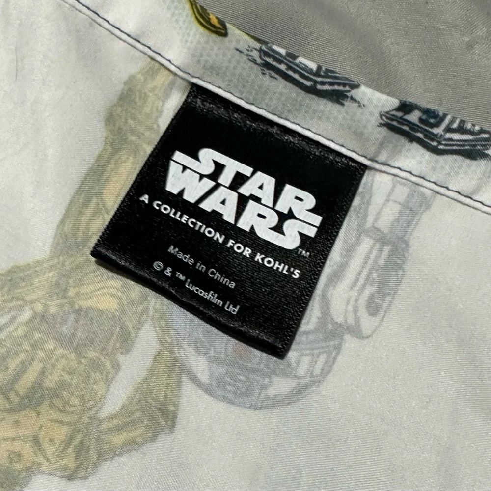 Star Wars Twin Flat Sheet Set Kohl’s Collection Darth Vader Luke R2D2 C3PO Chew